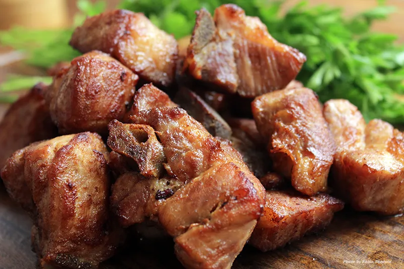 Carne de porco no tacho